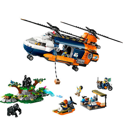 LEGO® City - Jungle Adventure - Helicopter And Expeditionary Bas LEGO® City - Jungle Adventure - Helicopter And Expeditionary Bas