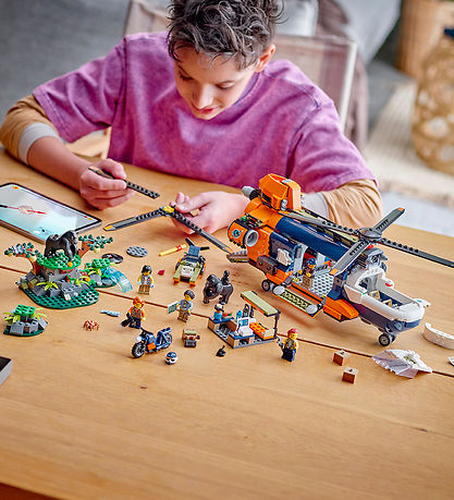 LEGO® City - Jungle Adventure - Helicopter And Expeditionary Bas LEGO® City - Jungle Adventure - Helicopter And Expeditionary Bas
