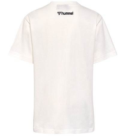 Hummel T-shirt - hmlRunner - Marshmallow w. Print Hummel T-shirt - hmlRunner - Marshmallow w. Print