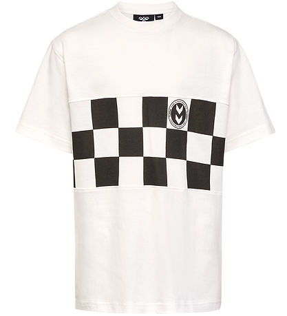 Hummel T-shirt - hmlRunner - Marshmallow w. Print Hummel T-shirt - hmlRunner - Marshmallow w. Print