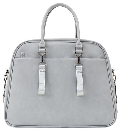 Bizzi Growin Changing Bag/Portable Bed - POD - Whisper Grey