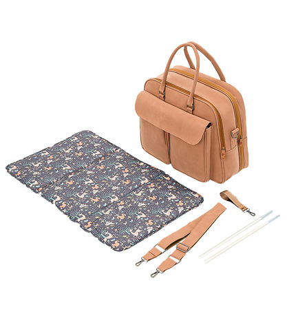 Bizzi Growin Changing Bag/Portable Bed - POD - Porcini
