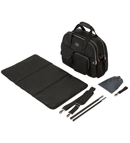 Bizzi Growin Changing Bag/Portable Bed - POD - Chelsea Black