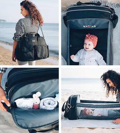 Bizzi Growin Changing Bag/Portable Bed - POD - Chelsea Black Bizzi Growin Changing Bag/Portable Bed - POD - Chelsea Black