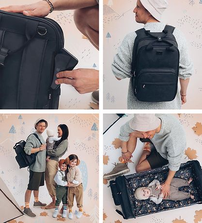 Bizzi Growin Changing Bag/Portable Bed - RucPOD - Black