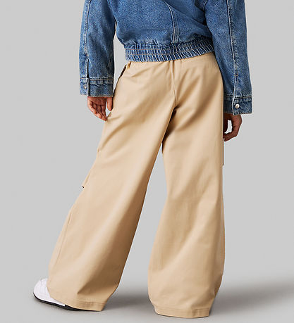 Calvin Klein Hosen - Fallschirm - Pale Khaki