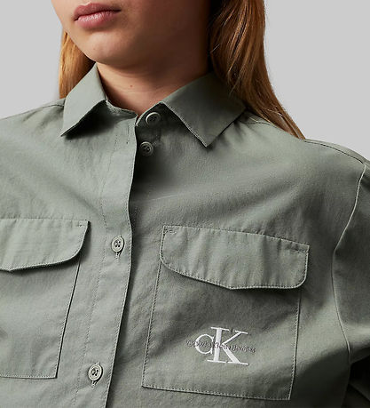 Calvin Klein Hemd - Clean Utility - Meteor Green