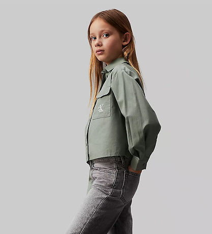 Calvin Klein Hemd - Clean Utility - Meteor Green