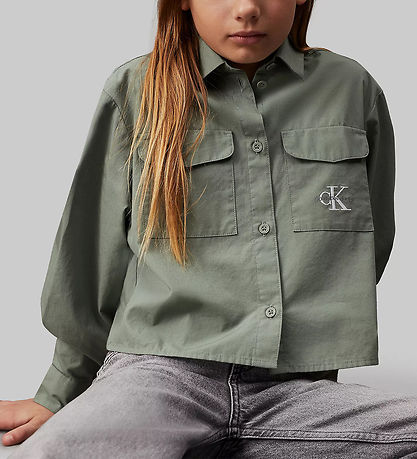 Calvin Klein Hemd - Clean Utility - Meteor Green