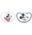 Nuk Smokker - Space - 2-pack - Mickey Mouse - Grå/Hvit Nuk Smokker - Space - 2-pack - Mickey Mouse - Grå/Hvit