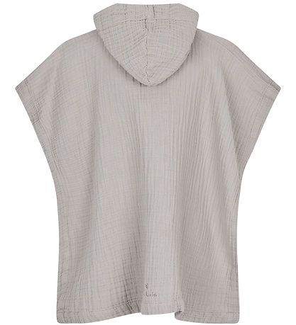 Lille Kanin Towel Poncho - Muslin - Brown Smoke