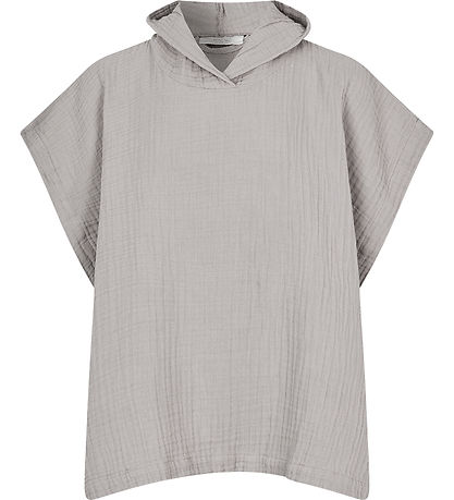 Lille Kanin Towel Poncho - Muslin - Brown Smoke