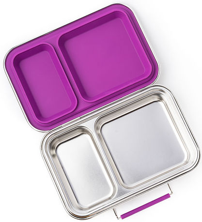 Lekkabox Nestisbox - Duo - Ryðfrítt stál - 750 ml - Fjólublátt Lekkabox Nestisbox - Duo - Ryðfrítt stál - 750 ml - Fjólublátt