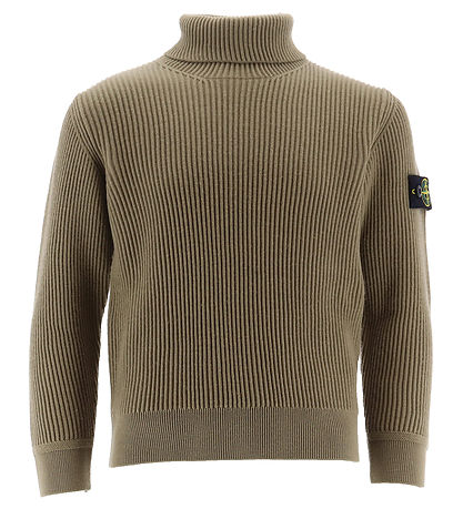 Stone Island Blouse w. Turtleneck - Wool - Sage