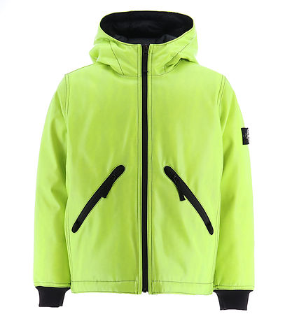 Stone Island Dunjakke m. PU - Fargeendring - Lemon/Navy