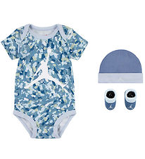 Jordan GeschenkBox - Krabbelschuhe/Mütze/Body k/æ - Work Blue Jordan GeschenkBox - Krabbelschuhe/Mütze/Body k/æ - Work Blue