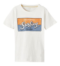 Name It T-shirt - NkmPfholiday - Bright White Name It T-shirt - NkmPfholiday - Bright White