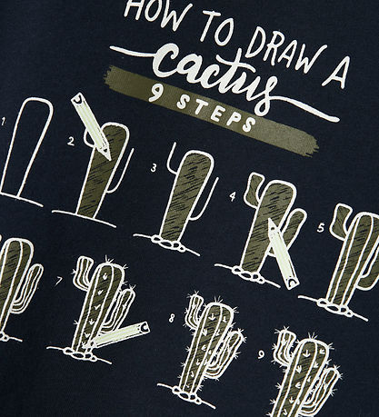 T-Shirt Name It - NmmPhow - Dark Sapphire/Cactus T-Shirt Name It - NmmPhow - Dark Sapphire/Cactus