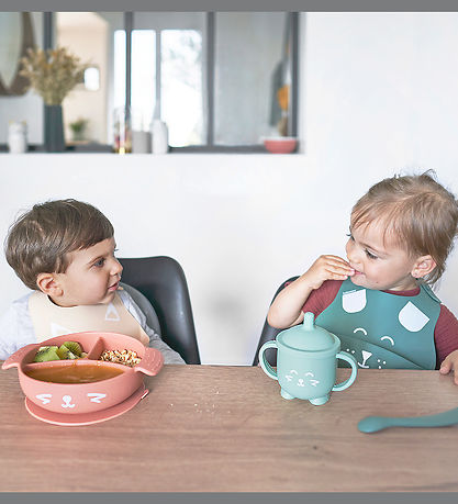Babymoov Middagsset - 4 Delar - Lär dig - Rose m. Tryck
