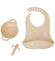 Babymoov Dinner Set - 3 Parts - First'isy - Rose w. Print Babymoov Dinner Set - 3 Parts - First'isy - Rose w. Print