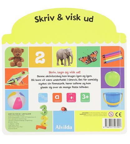 Alvilda Aktiivisuuskirja - Kirjoita ja pyyhi - Lovatko numerot -