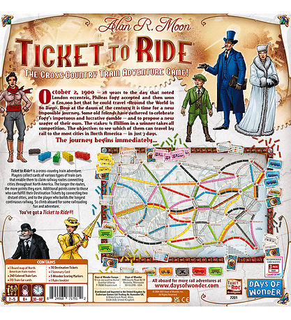 Asmodee - Ticket to Ride Board Game - United States - Nordic