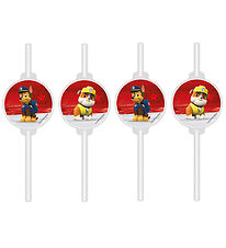 Paille Decorata Party - 4 Pack - Paw Patrol Prêt Doublure Action