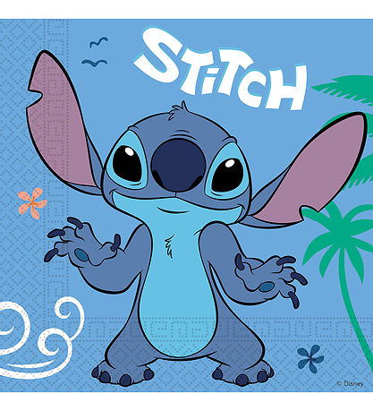 Decorata Party Servietter - 20-pakning - 33x33 cm - Stitch og An