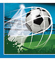 Decorata Party Servietter - 20-pakning - 33x33 cm - Fotballfans