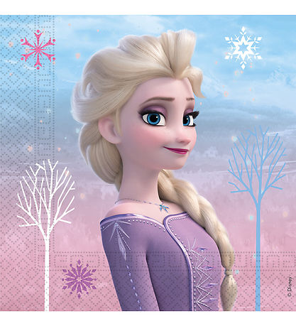 Decorata Party Napkins - 20-pack - 33x33 cm - Frozen II Wind S Decorata Party Napkins - 20-pack - 33x33 cm - Frozen II Wind S