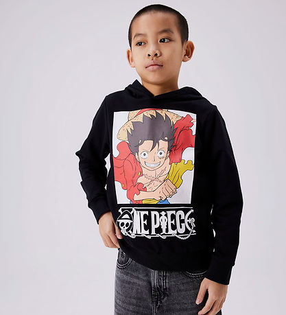 Name It Hoodie - Noos - NkmJeph Onepiece - Black w. Print