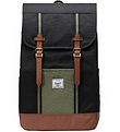 Herschel Backpack - Retreat - Black/Four Leaf Clover/Saddle Brow Herschel Backpack - Retreat - Black/Four Leaf Clover/Saddle Brow
