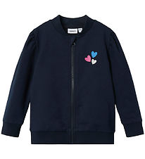 Sweat-shirt à fermeture éclair Name It - NmfLadine - Dark Sapphi Sweat-shirt à fermeture éclair Name It - NmfLadine - Dark Sapphi