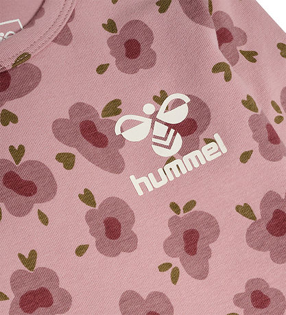 Hummel Bodysuit L/æ - hmlFjora - Adobe Rose