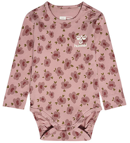 Hummel Bodysuit L/æ - hmlFjora - Adobe Rose