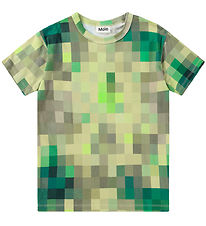 Molo T-shirt - Riley - Green Pixels Molo T-shirt - Riley - Green Pixels