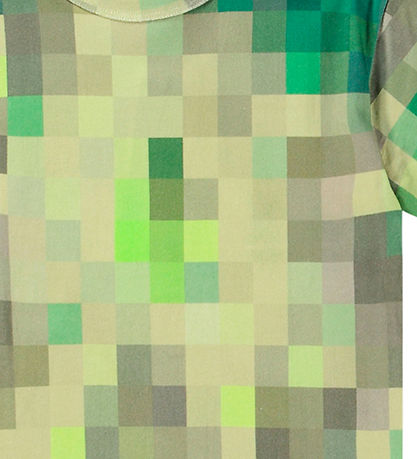 Molo Stuttermabolur - Riley - Green Pixels