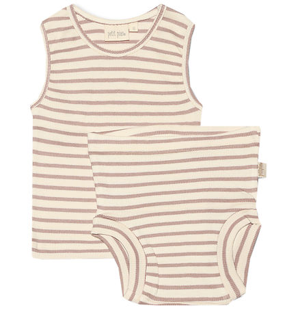 Petit Piao Underwear - Rib - Modal - Rose Fawn