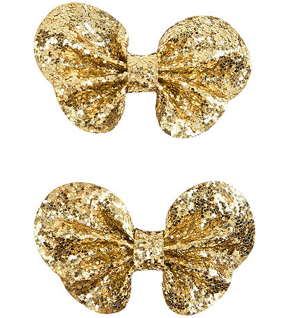 Sofie Schnoor Hárspenna m. slaufu - 2 Pakki - 7x4,5 cm - Gold Gl