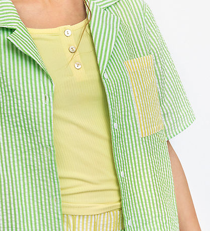 Hound Shirt - Stripe - Power Green