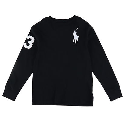 Polo Ralph Lauren Bluse - Schwarz m. Weiß Polo Ralph Lauren Bluse - Schwarz m. Weiß