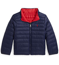 Polo Ralph Lauren Fóðraður jakki - Viðsnúanlegt - Dökkblátt/Raut Polo Ralph Lauren Fóðraður jakki - Viðsnúanlegt - Dökkblátt/Raut