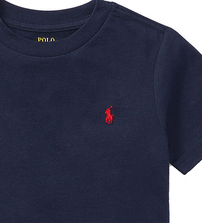 Polo Ralph Lauren Stuttermabolur - Dökkblátt