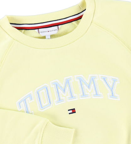 Tommy Hilfiger Sweatshirt - Lemon Zest w. Light blue