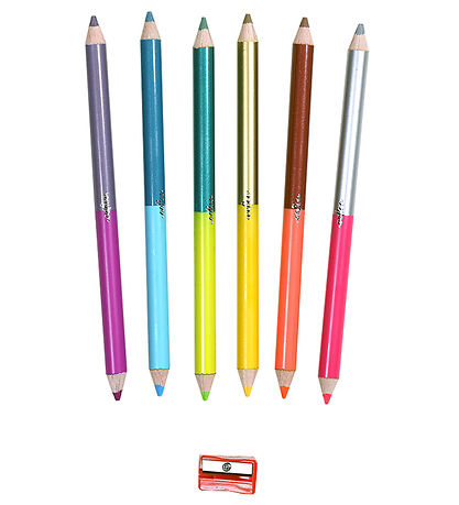 Eeboo Colouring Pencils w. Sharpener - Jumbo - 6 pcs - Robot Eeboo Colouring Pencils w. Sharpener - Jumbo - 6 pcs - Robot