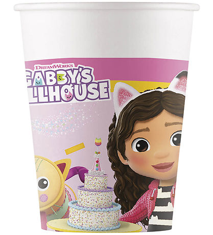 Decorata Party Pappkopper - 8-pack - 200 ml - Gabby's Dollhouse