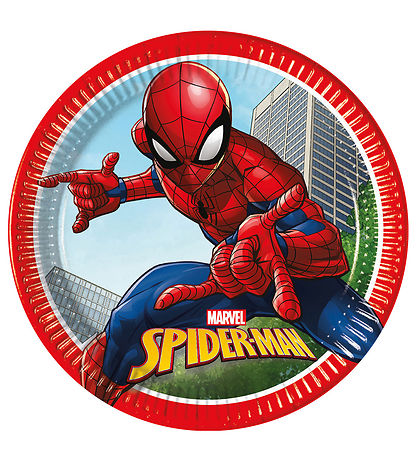 Decorata Party Paper plates - 8-Pack - 19.5 cm - Spider-Man Crim