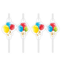 Decorata Party Straws - 4-Pack - Sparkling Balloons Decorata Party Straws - 4-Pack - Sparkling Balloons