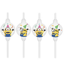 Decorata Party Sugrör - 4-pack - Minions: Grus uppgång