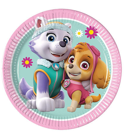 Decorata Party Paper plates - 8-Pack - 19.5 cm - Paw Patrol Skye